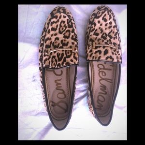 Lior Sand Leopard Loafers- Sam Edelman